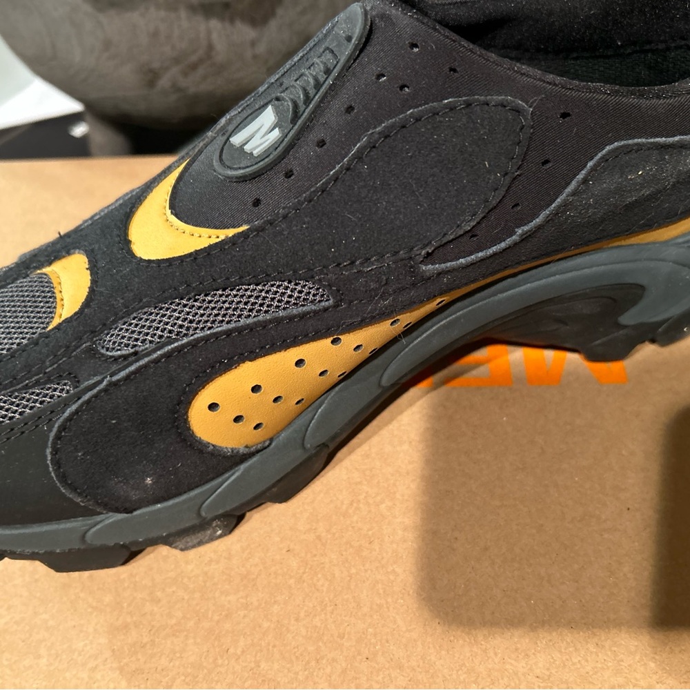 NEW Men’s 10.5, 1TRL Merrell X NMC Moc Speed Streak Evo SE X in Black/Amber - Picture 9 of 11